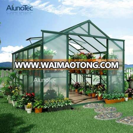 Aluminum Twin Wall Polycarbonate Garden Greenhouse