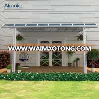 Polycarbonate Aluminum L Shape Balcony Awning Patio Aluminium Terrace Canopy