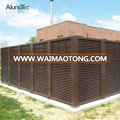 Aluminum Louvers Balcony Privacy Screen, Slat Louver Fence