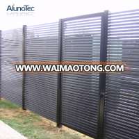 Modern Elegant Aluminium Aerofoil Louver Fence For Garden Wall