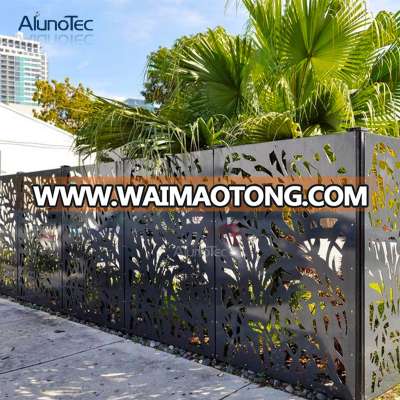 Privacy Modern Garden Aluminum Louver Fence Slats  Metal Fencing Panels