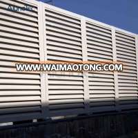 Prefab Aluminum Louver Fence Panels, Slat Fence Screens