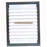 Hot selling commercial aluminum shutter window frames price,building material aluminum louver frame,lourves window