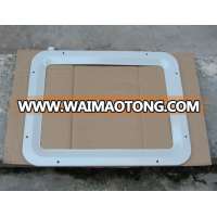 White Powder Coated Aluminium Fireproof Window Frame